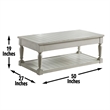 Steve Silver Hemingway 3pc Coffee Table Set in White