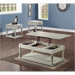 Steve Silver Hemingway 3pc Coffee Table Set in White
