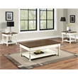 Steve Silver Joanna 3pc Two End & One Coffee Table in White
