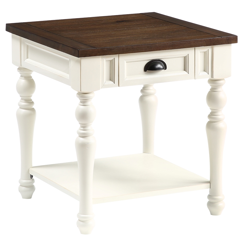 Steve Silver Joanna 3pc Two End & One Coffee Table in White