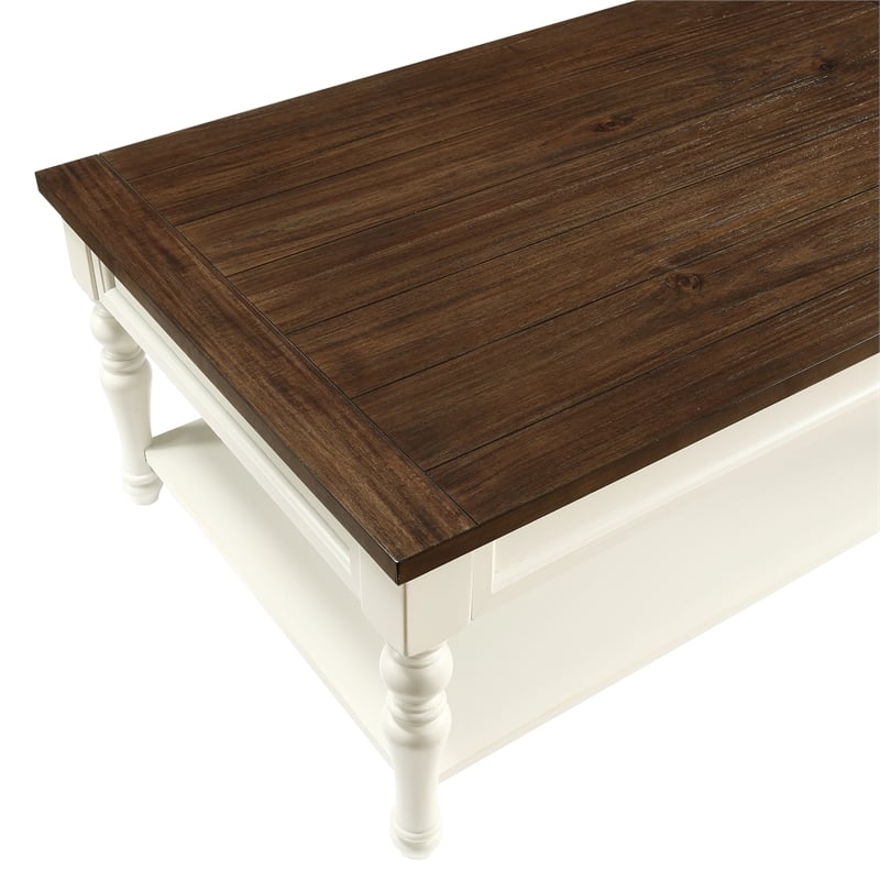 Steve Silver Joanna 3pc Two End & One Coffee Table in White