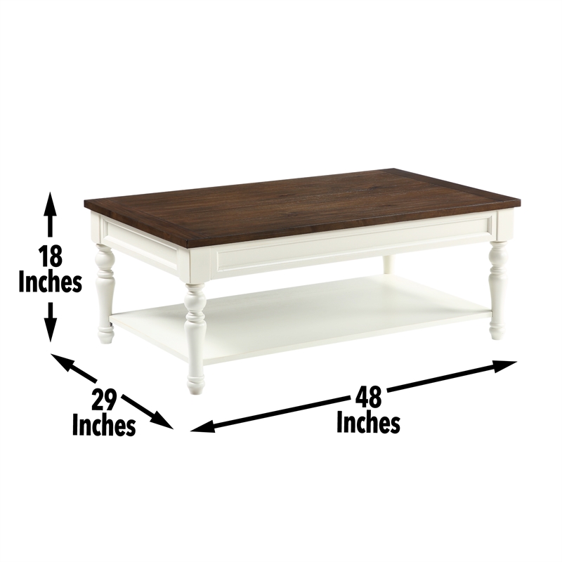 Steve Silver Joanna 3pc Two End & One Coffee Table in White