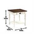 Steve Silver Joanna 3pc Two End & One Coffee Table in White