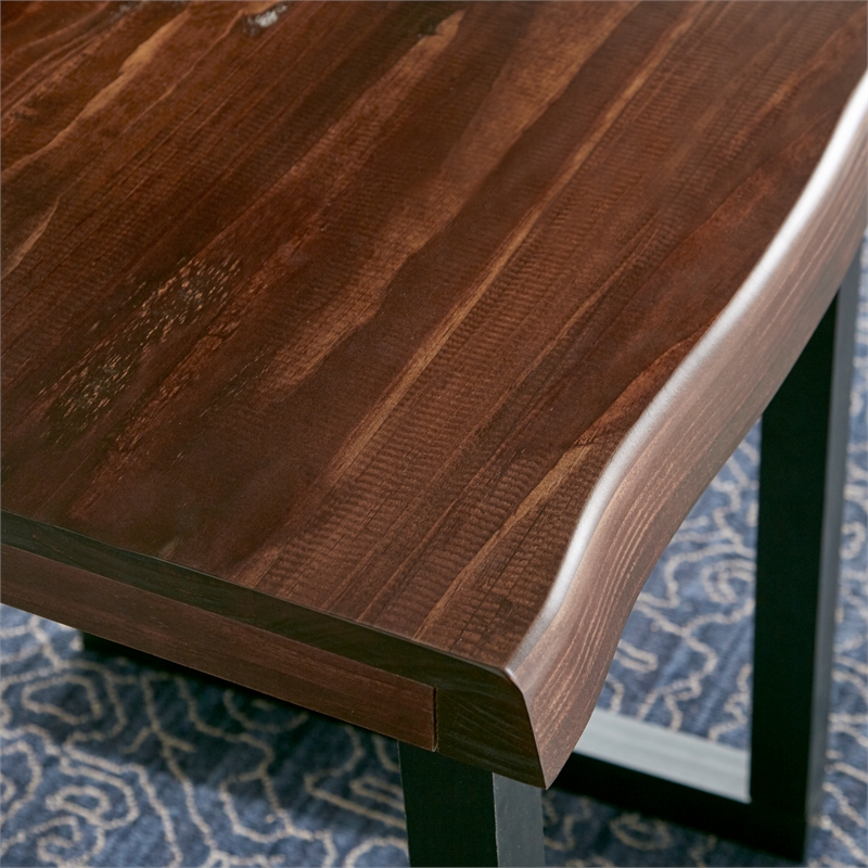 Steve Silver Jennings Live Edge 3pc Coffee & End Table Set in Brown