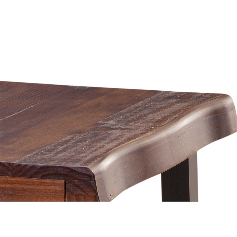 Steve Silver Jennings Live Edge 3pc Coffee & End Table Set in Brown
