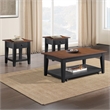 Steve Silver Joplin 3PC Coffee & End Table Set in Brown