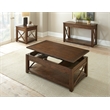 Steve Silver Lenka 3pc Coffee & End Table Set in Brown