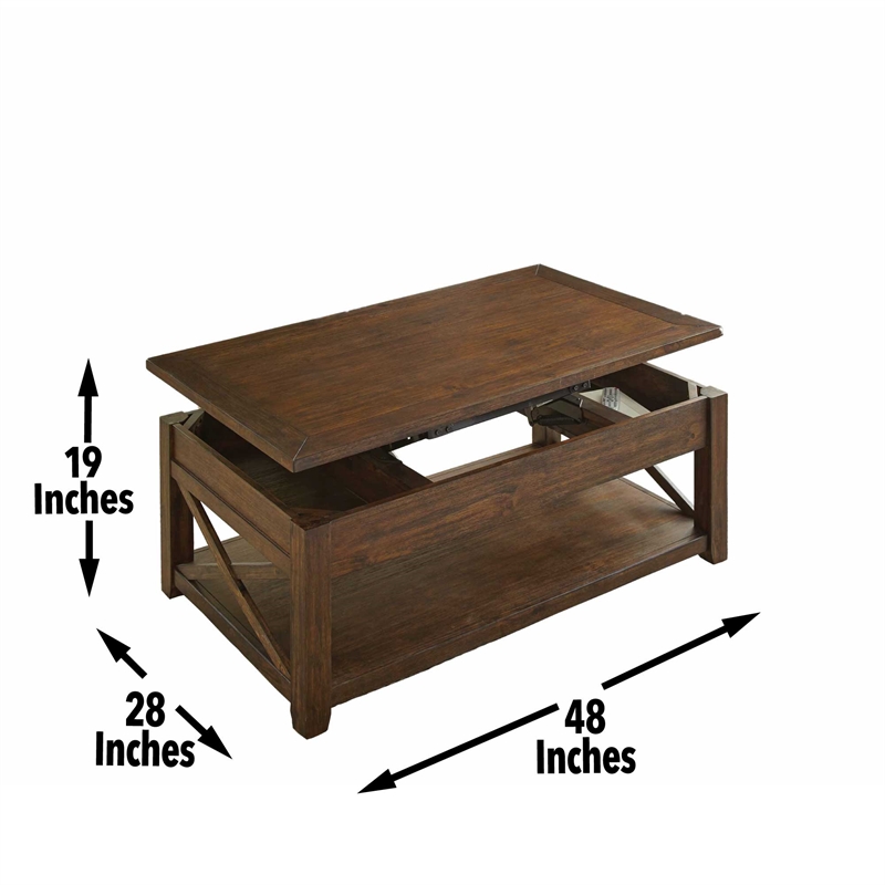 Steve Silver Lenka 3pc Coffee & End Table Set in Brown