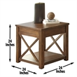 Steve Silver Lenka 3pc Coffee & End Table Set in Brown