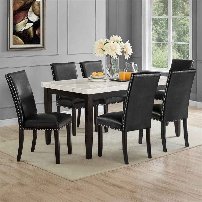 Steve Silver Westby 7pcs Dining Sets in White