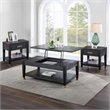 Steve Silver Yves 3PC Cofee End Table Set in Black