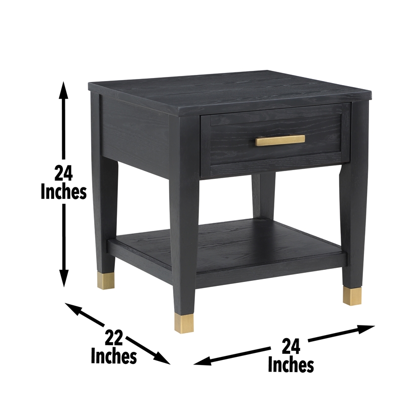 Steve Silver Yves 3PC Cofee End Table Set in Black