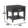 Steve Silver Yves 3PC Cofee End Table Set in Black