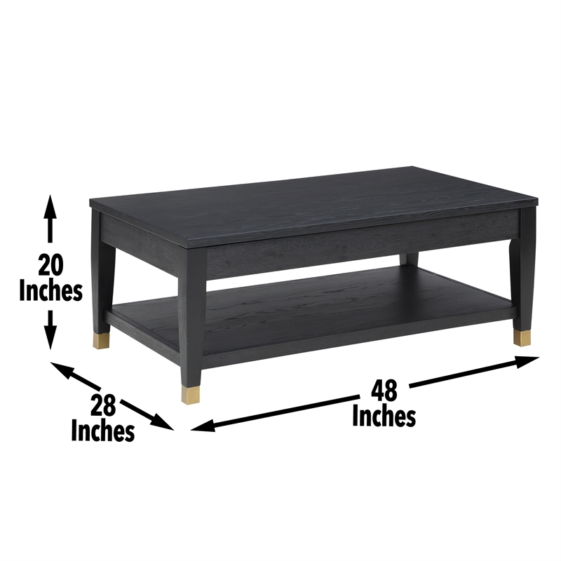Steve Silver Yves 3PC Cofee End Table Set in Black