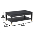 Steve Silver Yves 3PC Cofee End Table Set in Black