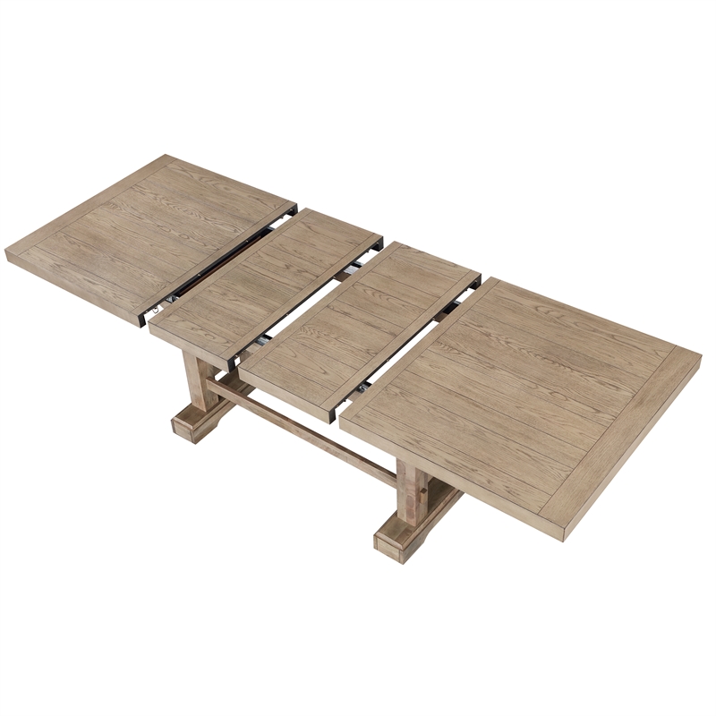 Steve Silver Napa 7-Piece Dining Set in Sand