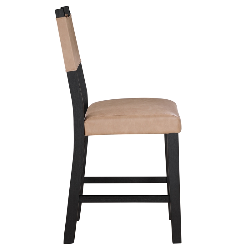 Steve Silver Aubrey 7PC Counter Dining Set in Black