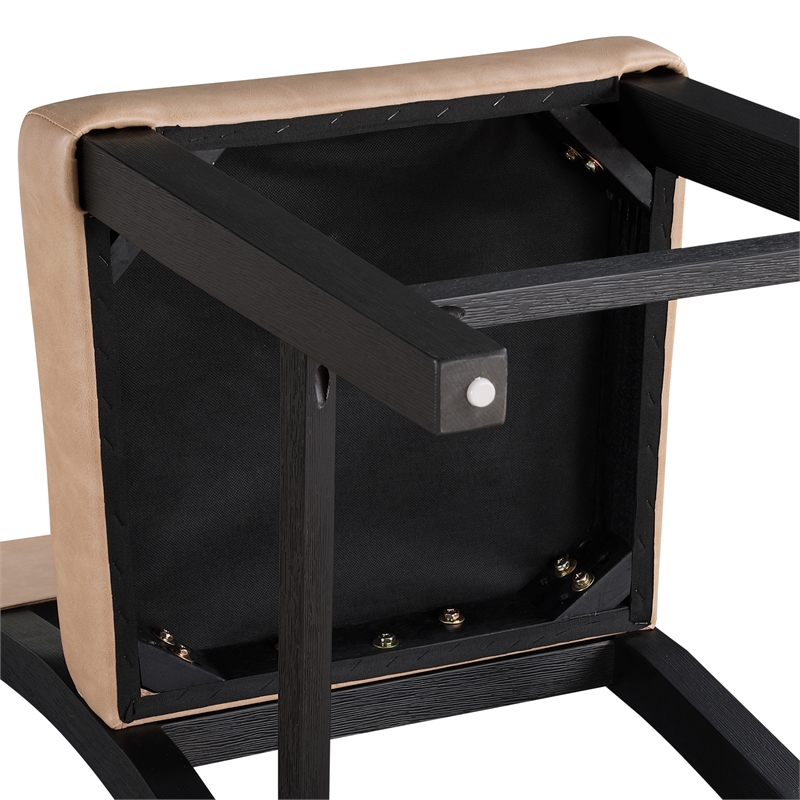 Steve Silver Aubrey 7PC Counter Dining Set in Black