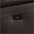 Steve Silver Alexandria 6pc Dual-Power Leather Reclining Sectional in Chocolate