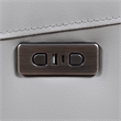 Steve Silver Alexandria Leather Power Reclining Sofa in Gray