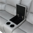Steve Silver Alexandria 6-Piece Dual-Power Leather Reclining Sectional in Stone
