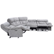 Steve Silver Park City 5PC Sectional Sofa Set in Gray