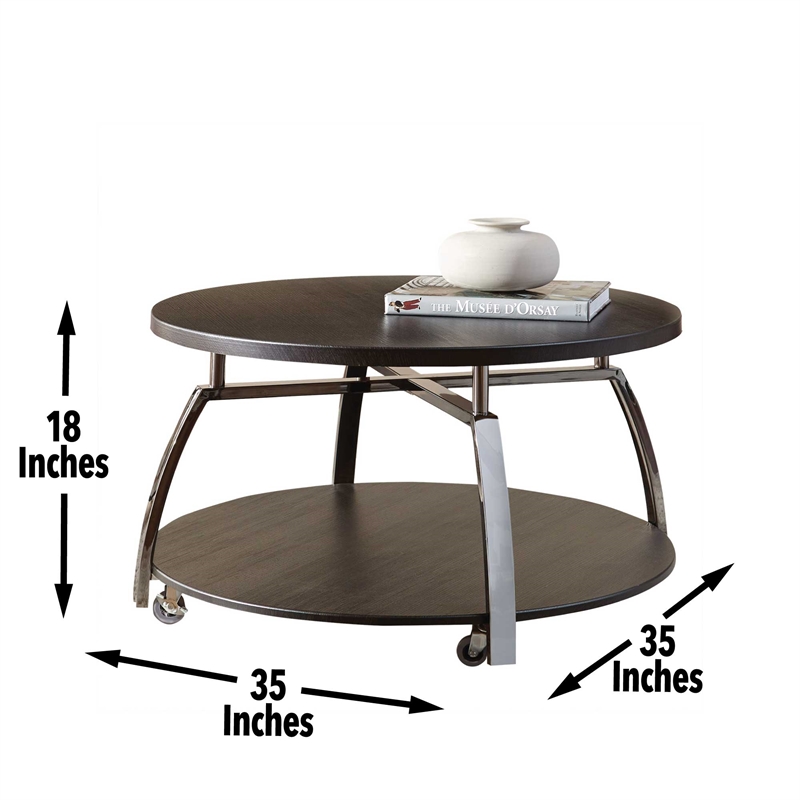 Steve Silver Coham 3pc Coffee Table Set in Brown