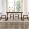 Steve Silver Canton 5PC Counter Dining Set w/Upholster Chair in Brown