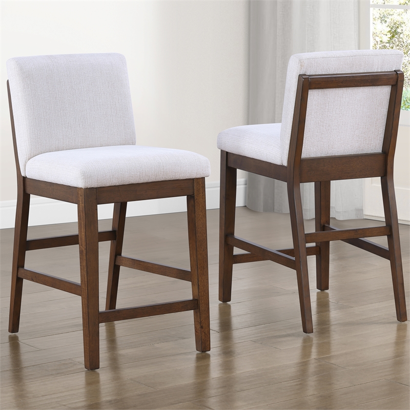 Steve Silver Canton 5PC Counter Dining Set w/Upholster Chair in Brown