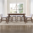 Steve Silver Canton 7PC Counter Dining Set w/Upholster Chair in Brown
