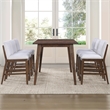 Steve Silver Canton 7PC Counter Dining Set w/Upholster Chair in Brown