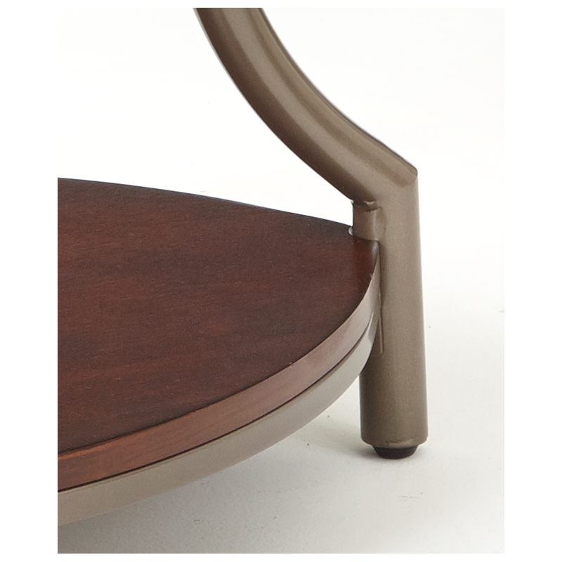 Steve Silver Miles Round Coffee & End Table 3pcs Set in Brown