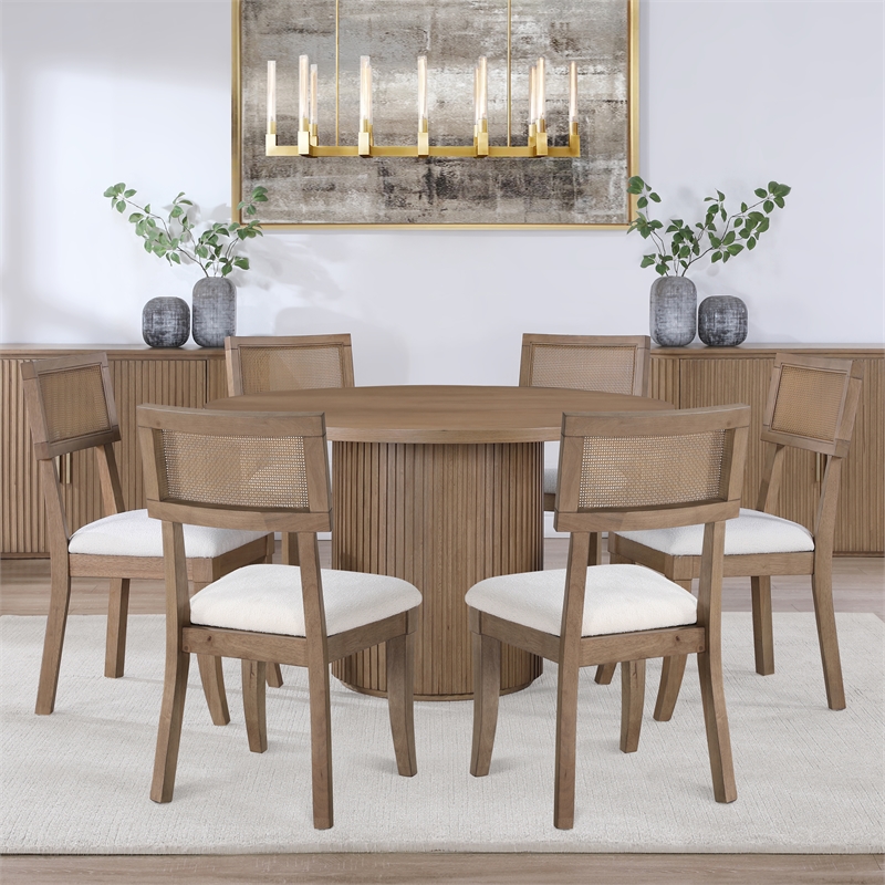 Steve Silver Colvin Brown 7pc Dining Set in Brown
