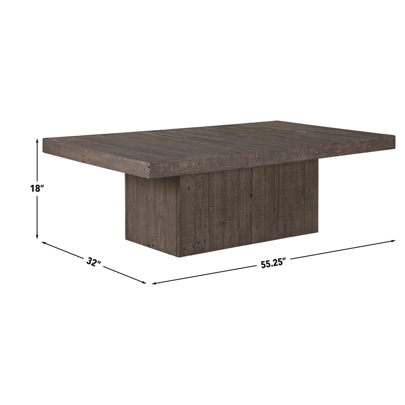 Steve Silver Colson 3-Piece Coffee and End Table Set in Gray