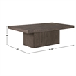 Steve Silver Colson 3-Piece Coffee and End Table Set in Gray