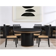 Steve Silver Magnolia 5PC Round Dining Set in Black