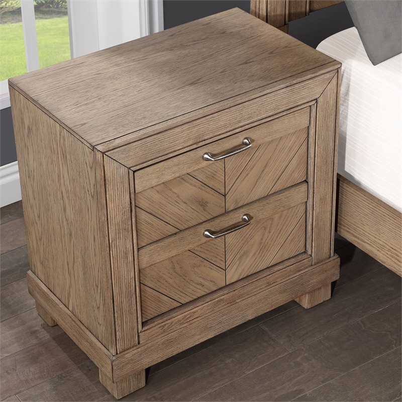 Steve Silver Montana Sand King 3 pc Bedroom Set(2 NS+Bed)