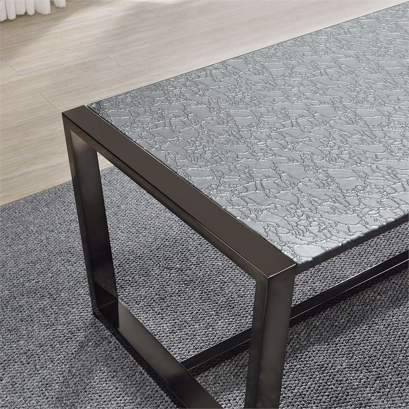 Steve Silver Mazie 3-Piece Coffee & End Table Set in Black