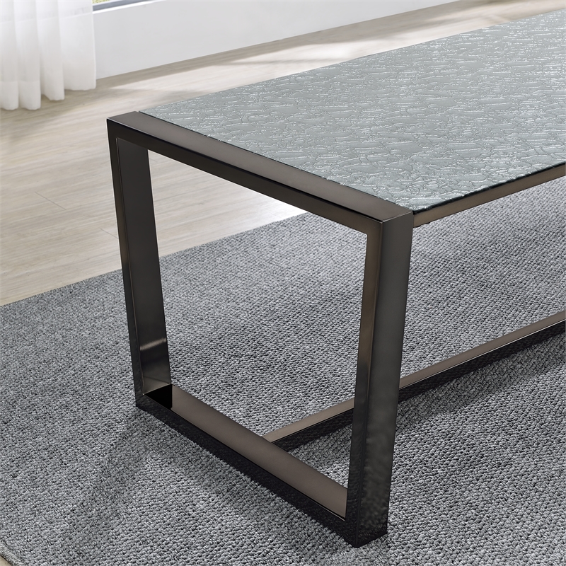 Steve Silver Mazie 3-Piece Coffee & End Table Set in Black