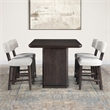 Steve Silver Oakley Black 5PC Counter Dining Set