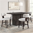 Steve Silver Oakley Black 5PC Counter Dining Set