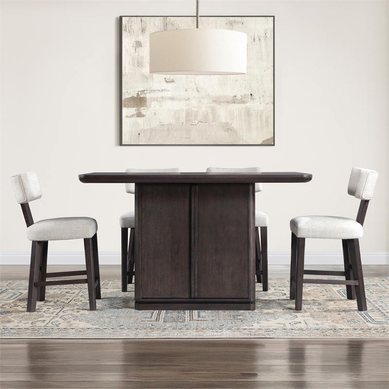 Steve Silver Oakley Black 7PC Counter Dining Set