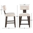 Steve Silver Oakley Black 7PC Counter Dining Set