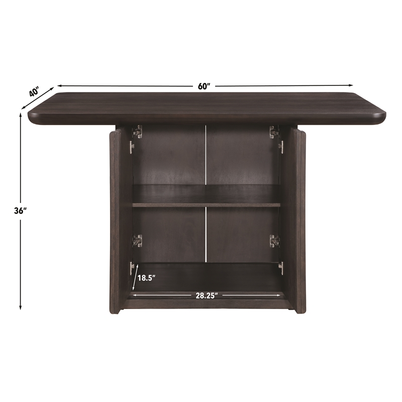 Steve Silver Oakley Black 7PC Counter Dining Set