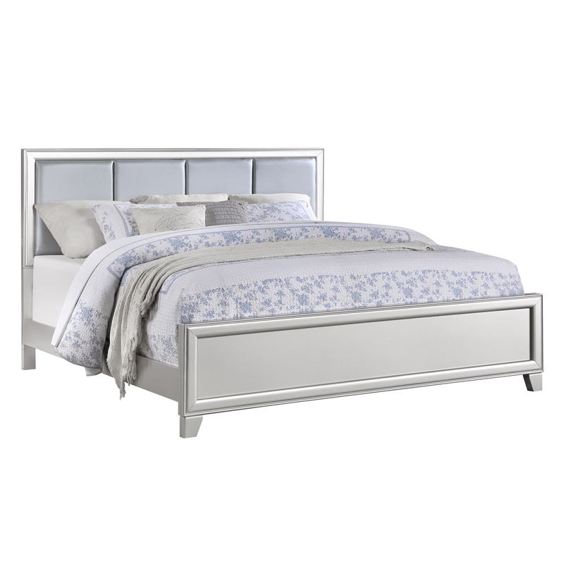 Steve Silver Omni 3 pc King Bedroom Set(2 NS+Bed) in Gray