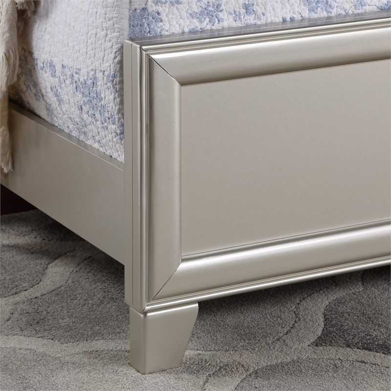 Steve Silver Omni 3 pc King Bedroom Set(2 NS+Bed) in Gray