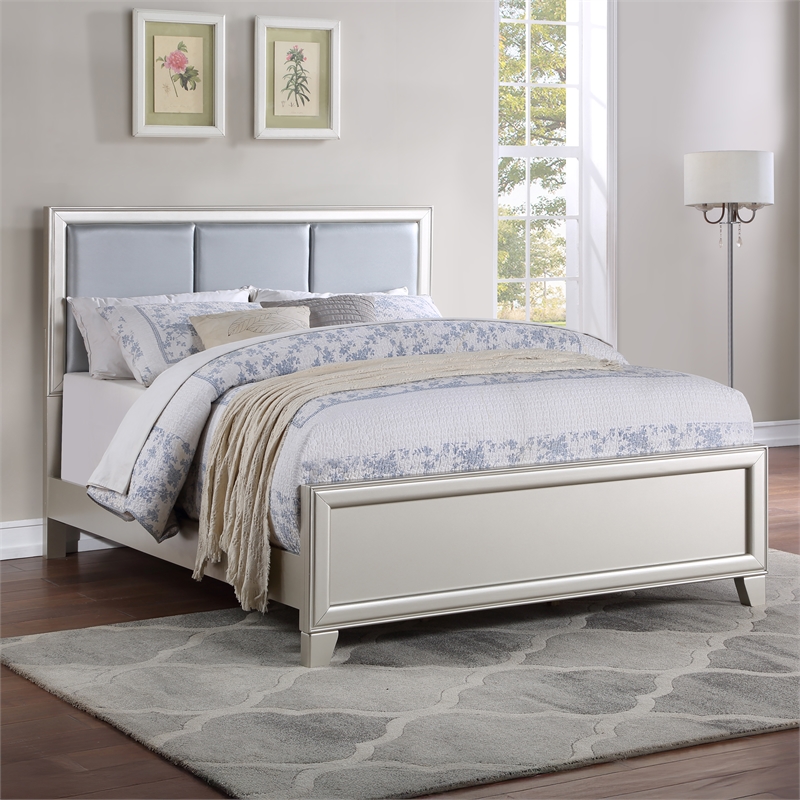 Steve Silver Omni 3 pc Queen Bedroom Set(2 NS+Bed) in Gray