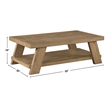 Steve Silver Orinda 3pc Coffee & End Table Set in Brown