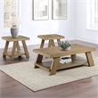 Steve Silver Orinda 3pc Coffee & End Table Set in Brown