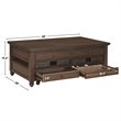 Steve Silver Oliver 3-Piece Lift-Top Coffee & End Table Set in Brown